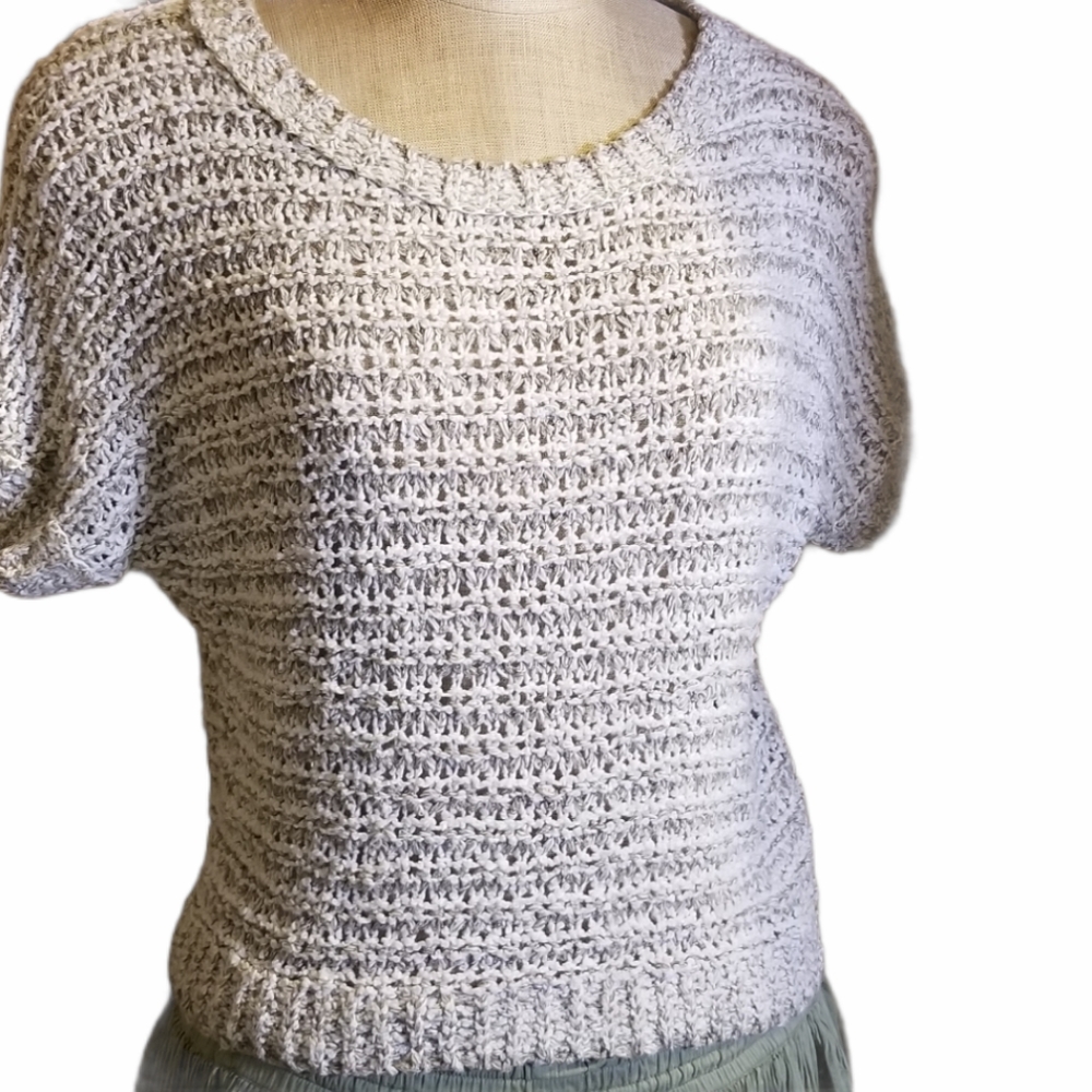 Free People Loose Knit Crop Sweater S